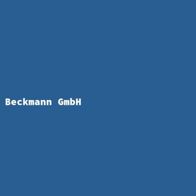 Hersteller: Beckmann GmbH