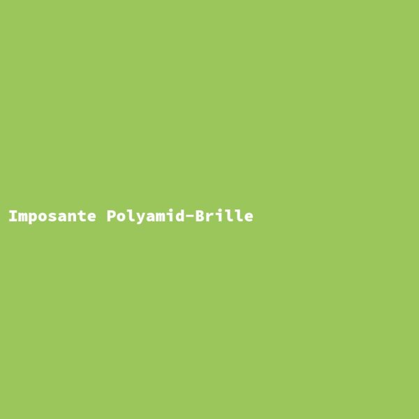 Imposante Polyamid-Brille