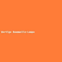 Wertige Baumwolle-Lampe