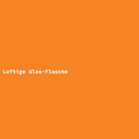 Luftige Glas-Flasche