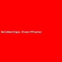 Reichhaltiges Eisen-Pflaster