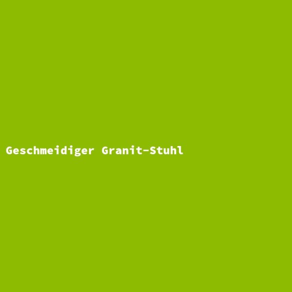 Geschmeidiger Granit-Stuhl