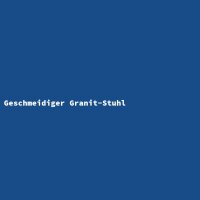 Geschmeidiger Granit-Stuhl