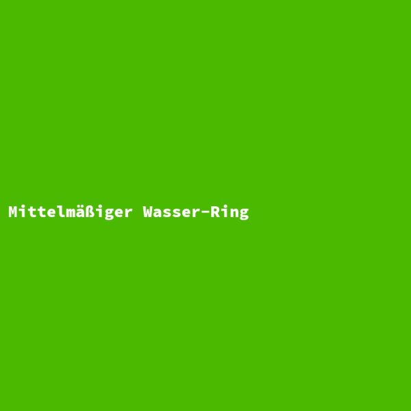 Mittelm&auml;&szlig;iger Wasser-Ring